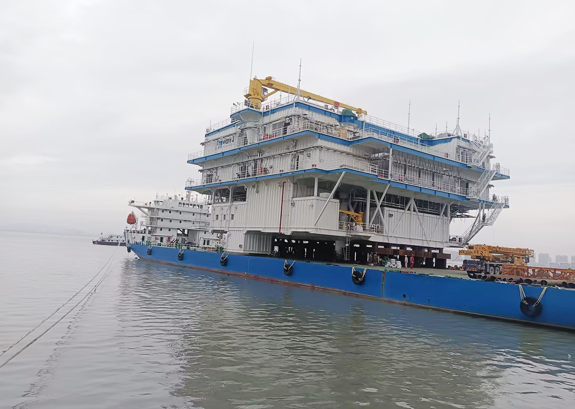 Shandong Peninsula north BW site booster station roll-on transportation project