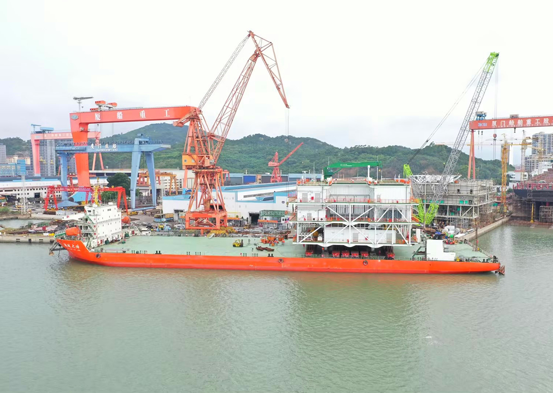 Mingyang Qingzhou four seas rising pressure station rolling roll-on transportation project