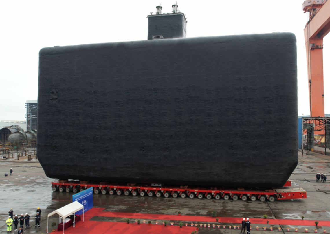 The first FLNG project in China A type LPG tank roll-on/roll-off project