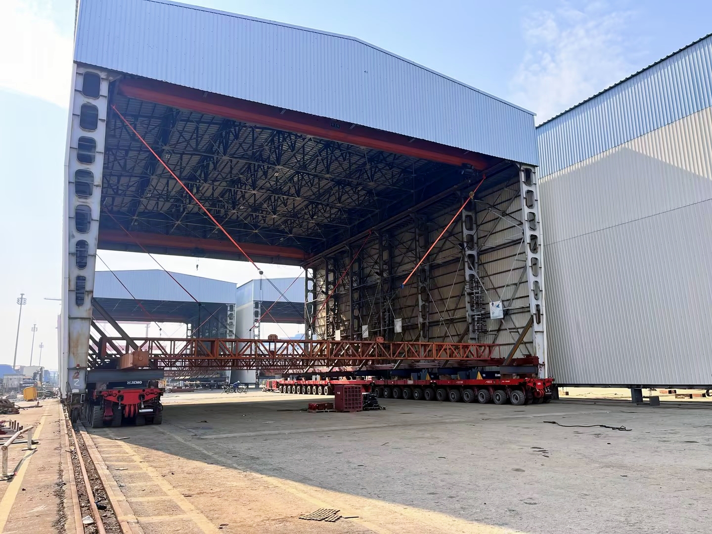 4 pieces of long-span weather shed relocation transportation project