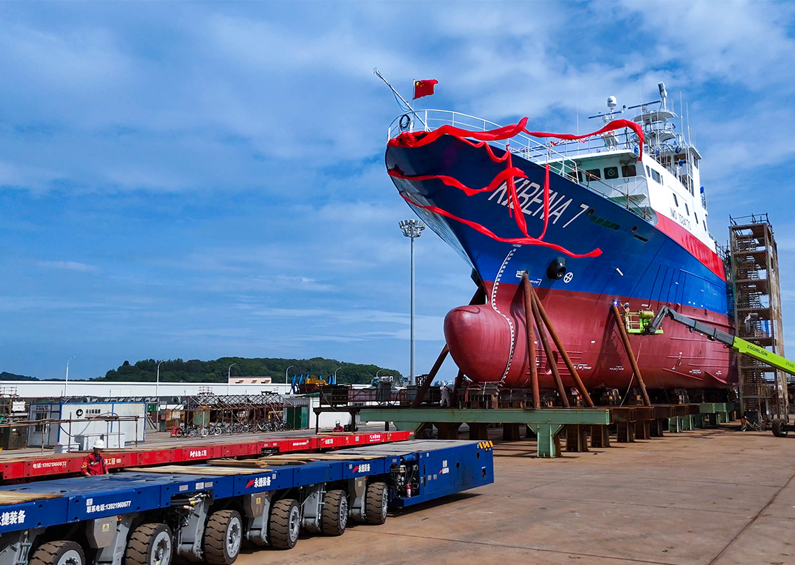 76-meter tuna purse seine vessel transfer project