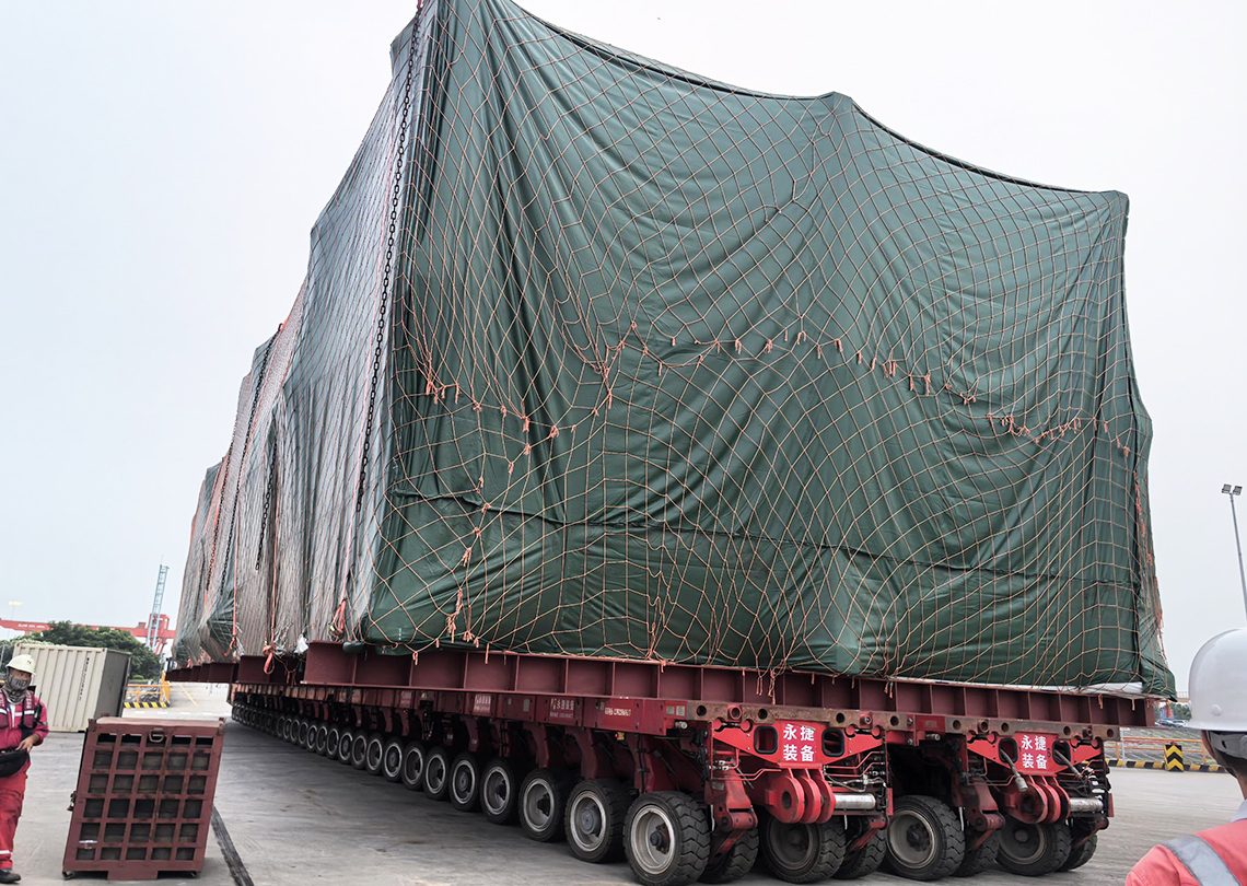Uae ethylene main cold box roll transport project